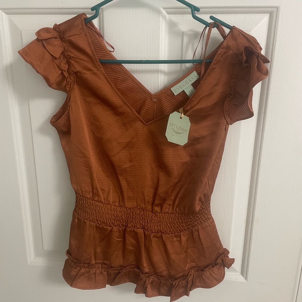 Rye grass blouse brand new with tags